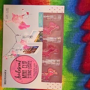 Merkury Iridescent mini clip Unicorn string lights 10 ft 12lights